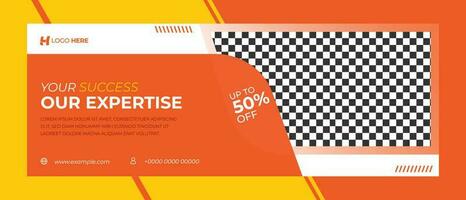 Creative modern Digital Marketing Agency cover banner Template vector