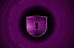 Modern Cybersecurity Technology Background with Shield vector