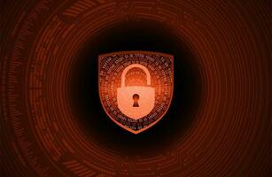 Modern Cybersecurity Technology Background with Shield vector
