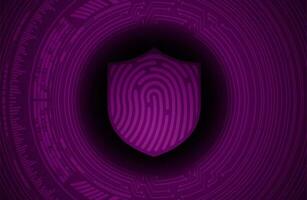 Modern Cybersecurity Technology Background with Shield vector
