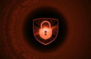Modern Cybersecurity Technology Background with Shield vector