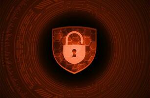 Modern Cybersecurity Technology Background with Shield vector