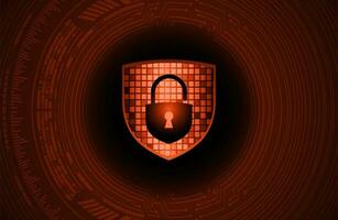 Modern Cybersecurity Technology Background with Shield vector