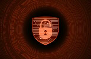 Modern Cybersecurity Technology Background with Shield vector