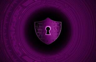 Modern Cybersecurity Technology Background with Shield vector