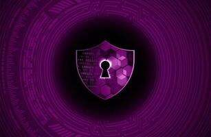 Modern Cybersecurity Technology Background with Shield vector