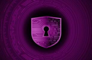 Modern Cybersecurity Technology Background with shield vector