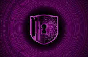 Modern Cybersecurity Technology Background with shield vector
