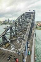 View over Sidney harbor bridge photo