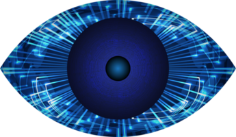 recorte de ojo de tecnología moderna png