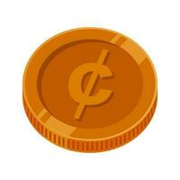 Cent Coin Bronze Money Dollar Cent Vector Copper