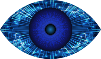 recorte de ojo de tecnología moderna png