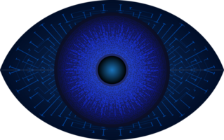 recorte de ojo de tecnología moderna png