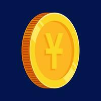 Yuan Gold Coin China Vector