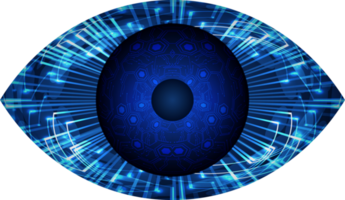 recorte de ojo de tecnología moderna png