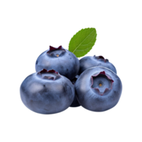 Fresh ripe blueberries isolated on transparent background png