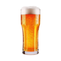 ein Glas von kalt Bier isoliert auf transparent Hintergrund. Ausschnitt Weg. ai generiert png
