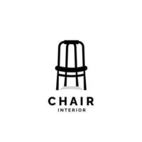 chair furniture modern logo vector icon illustration for industry