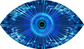 recorte de ojo de tecnología moderna png