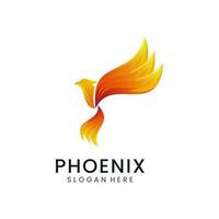 Phoenix Gradient Logo Design Template 3 vector