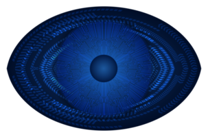 recorte de ojo de tecnología moderna png