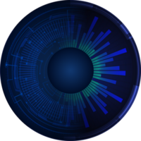 recorte de ojo de tecnología moderna png