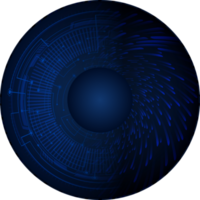 recorte de ojo de tecnología moderna png