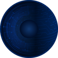 recorte de ojo de tecnología moderna png