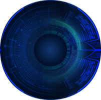 recorte de ojo de tecnología moderna png