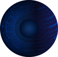 recorte de ojo de tecnología moderna png