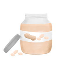 Peanut jam in the jar png