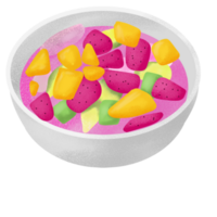 A fresh fruit ice png