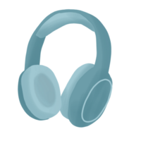 Cute headphone illustration png