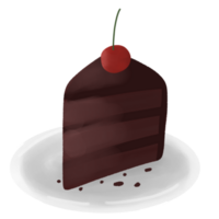 Delicious cake illustration png