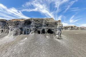 imagen de las grietas lavados en el canario isla de lanzarote foto