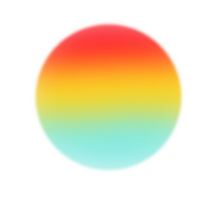 Circle shape in rainbow color png