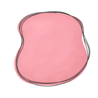 Rosa minimal Etikett png