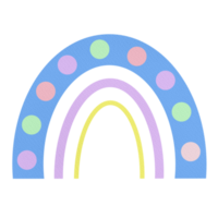 schattig pastel elementen regenboog png