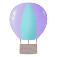 Cute Pastel Hot Air Balloon png