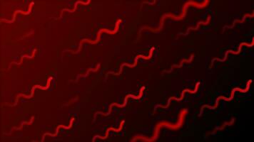 3d red color squiggly line pattern background video