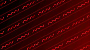 red color parallel squiggly line pattern background video