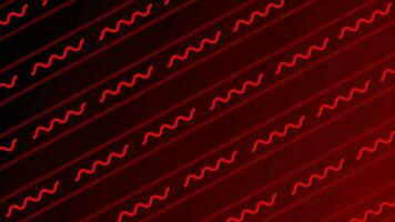 red color parallel squiggly line pattern background video