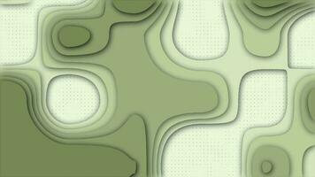 olive green color 3d depth abstract background video