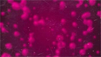 Sombrio Rosa cor vidro morfismo balançando partículas fundo video