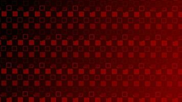 Hexagonal tile mirroring Red color square pattern background video