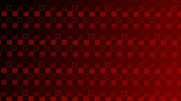 Hexagonal tile mirroring Red color square pattern background video