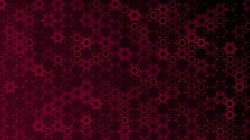mörk rosa Färg 2d hexagonal former teknologi sci-fi bakgrund video