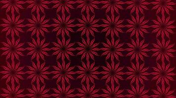Sombrio Rosa cor flor forma objeto rotativo e criando hipnótico efeito video
