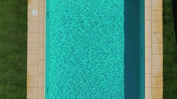 Swimming Pool With Rolled Cover. video