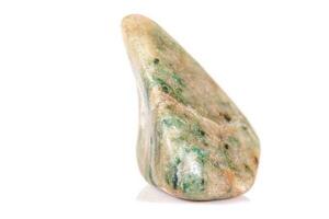 Macro mineral stone jasper on a white background photo